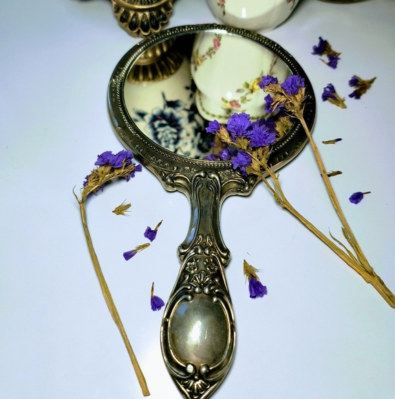 Unique, rare and beautiful, Vintage, silver, metal, Victorian, floral, ornate, - Picture 8 of 8